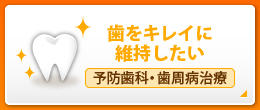 歯をキレイに維持したい