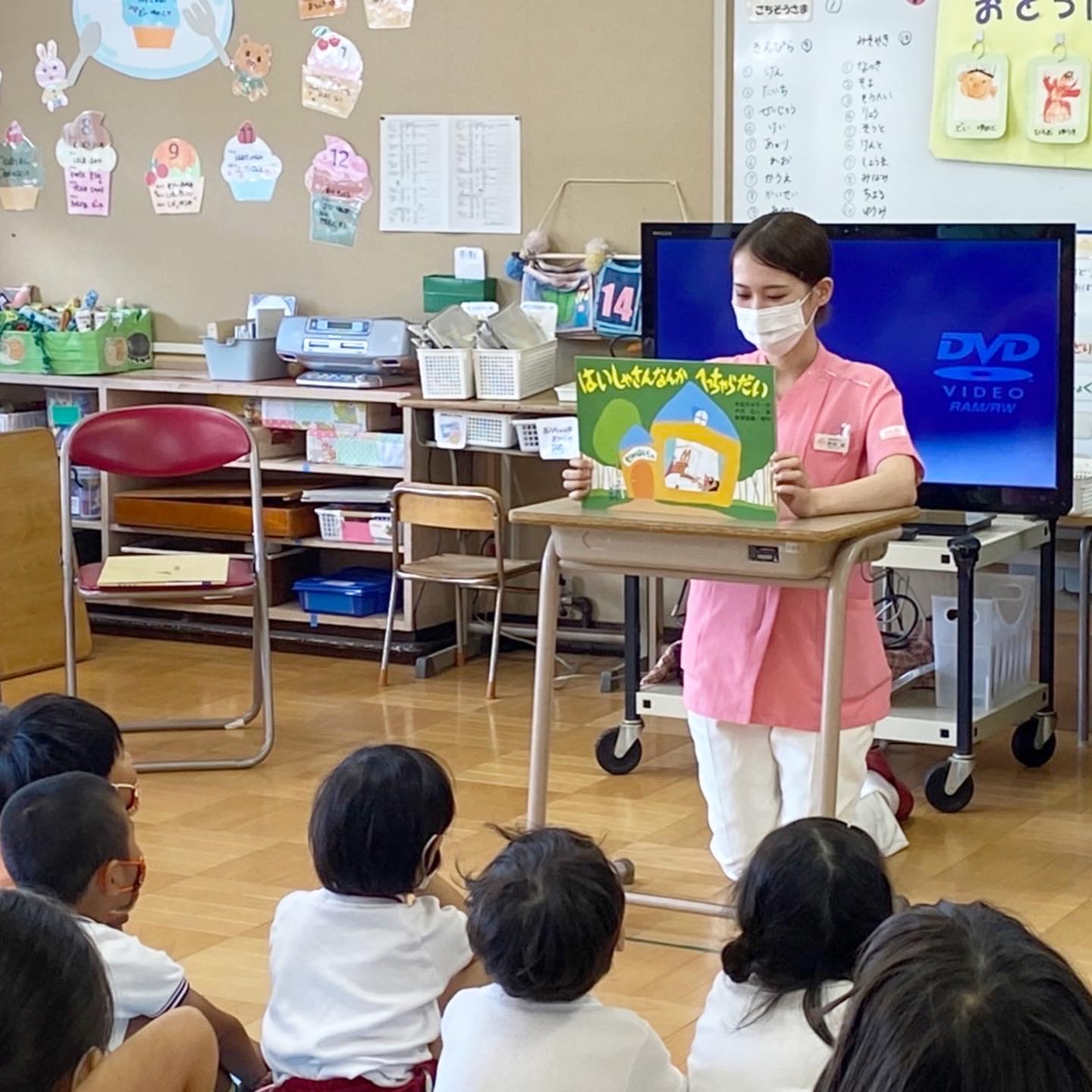 幼稚園で歯磨き会を行いました⭐︎⭐︎